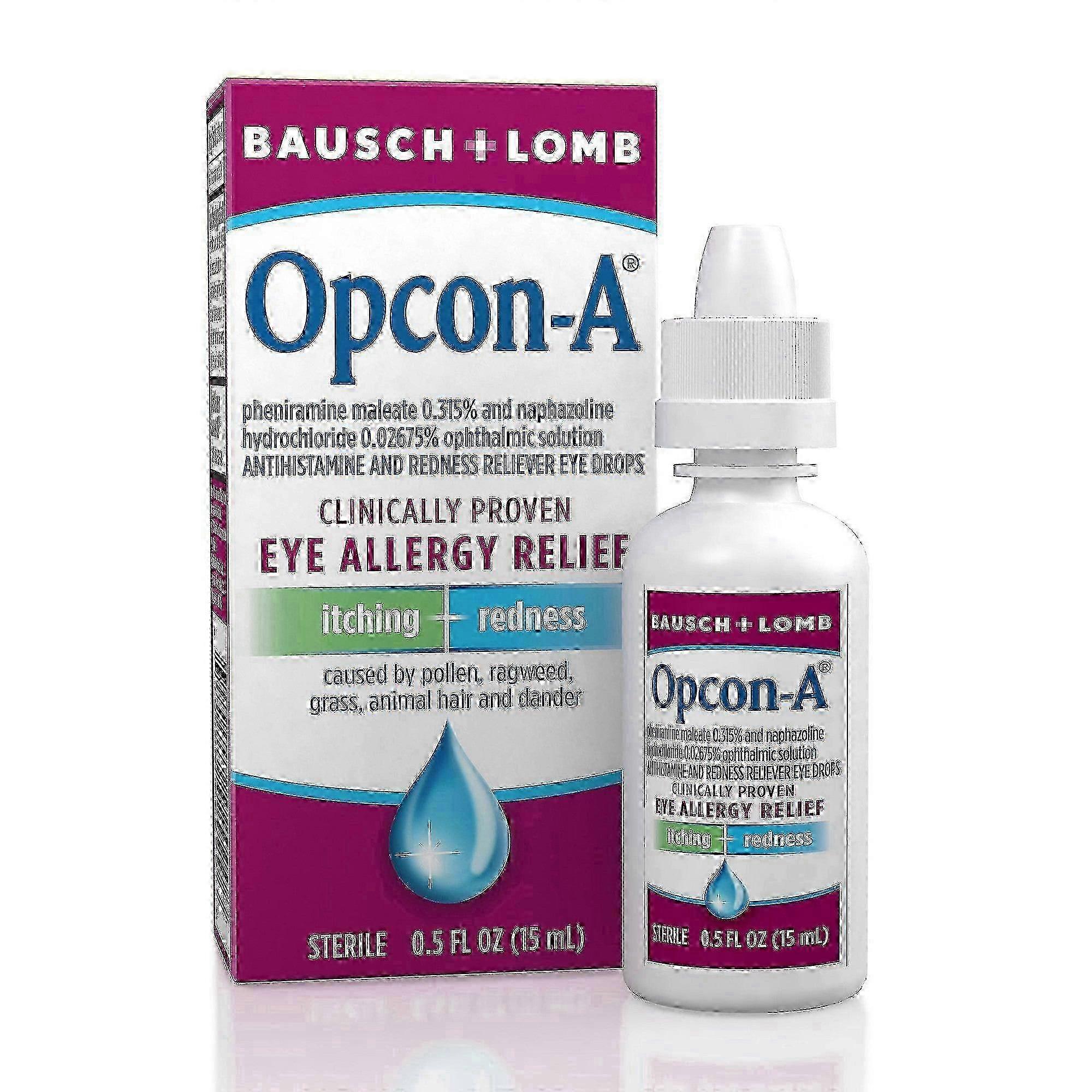 Bausch & Lomb Bausch + lomb opcon-a itching & redness reliever eye drops, 0.5 oz