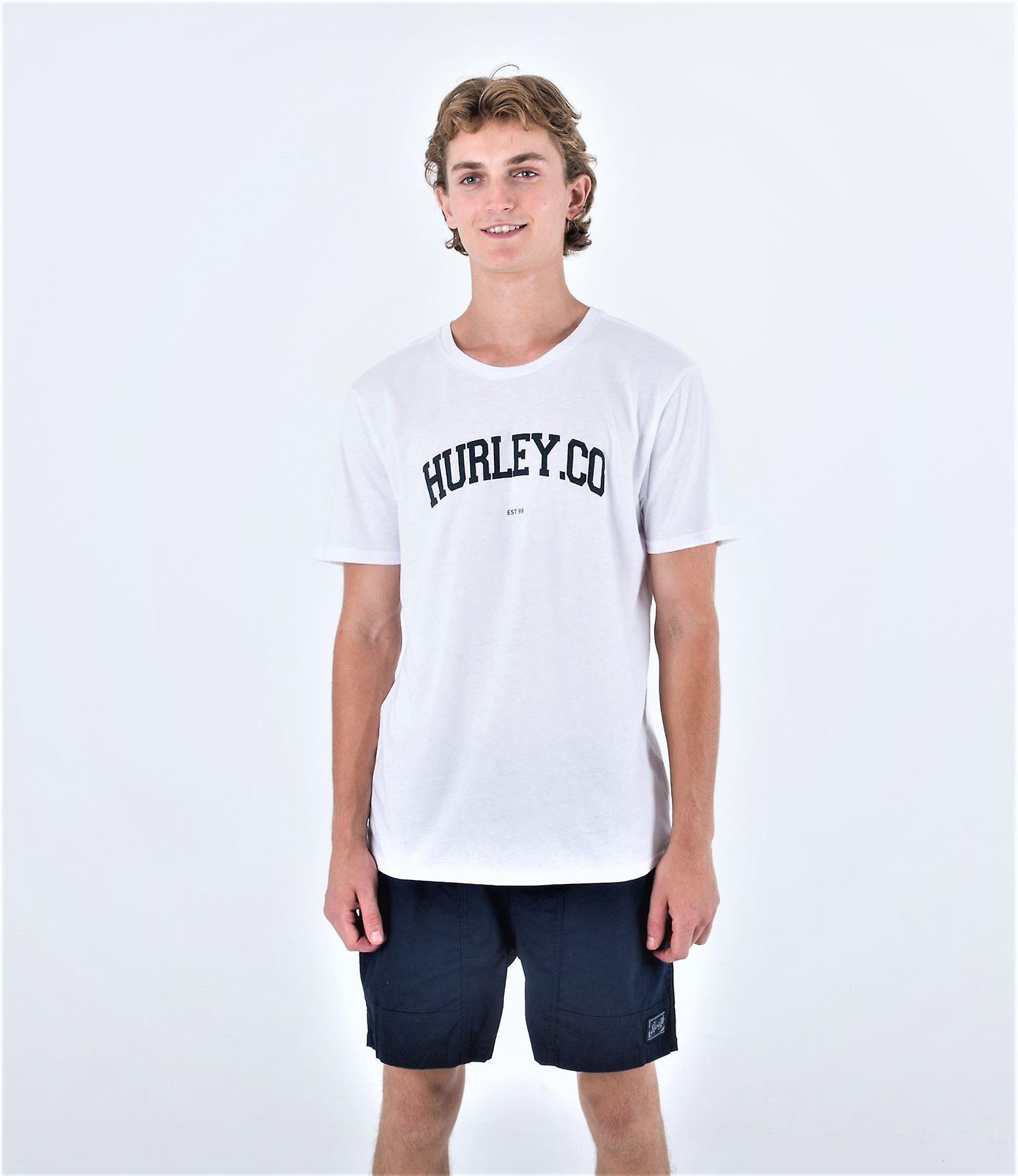 Hurley Men's SS T-Shirt ~ H20 Dri Authentic White L