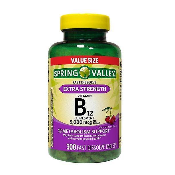 Spring Valley Extra Strength Vitamin B12 Tablets, 5000 Mcg, 300 Ct