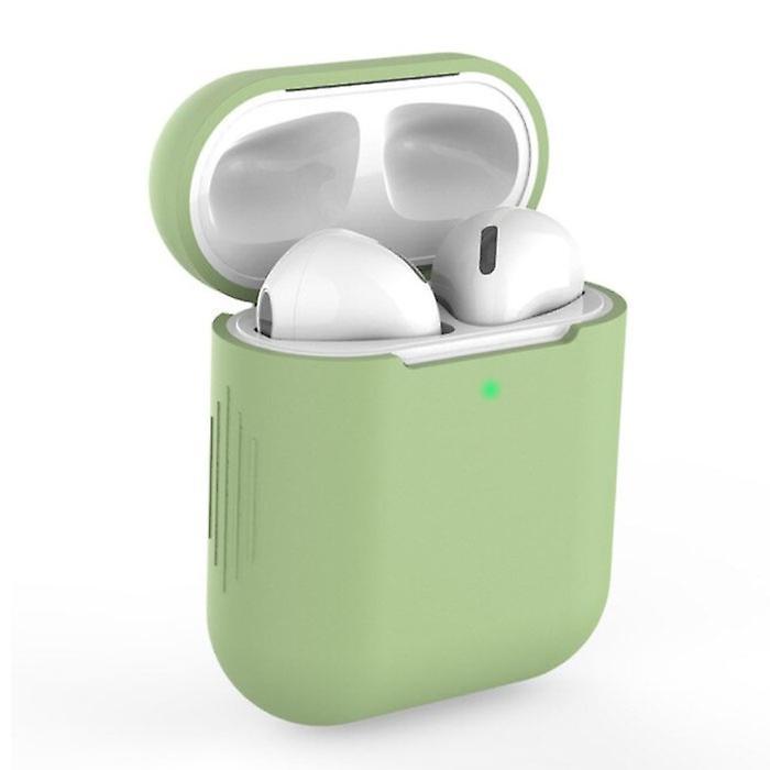 SIFREE Flexible Case for AirPods 1/2 - Silicone Skin AirPod Case Cover Smooth - Green