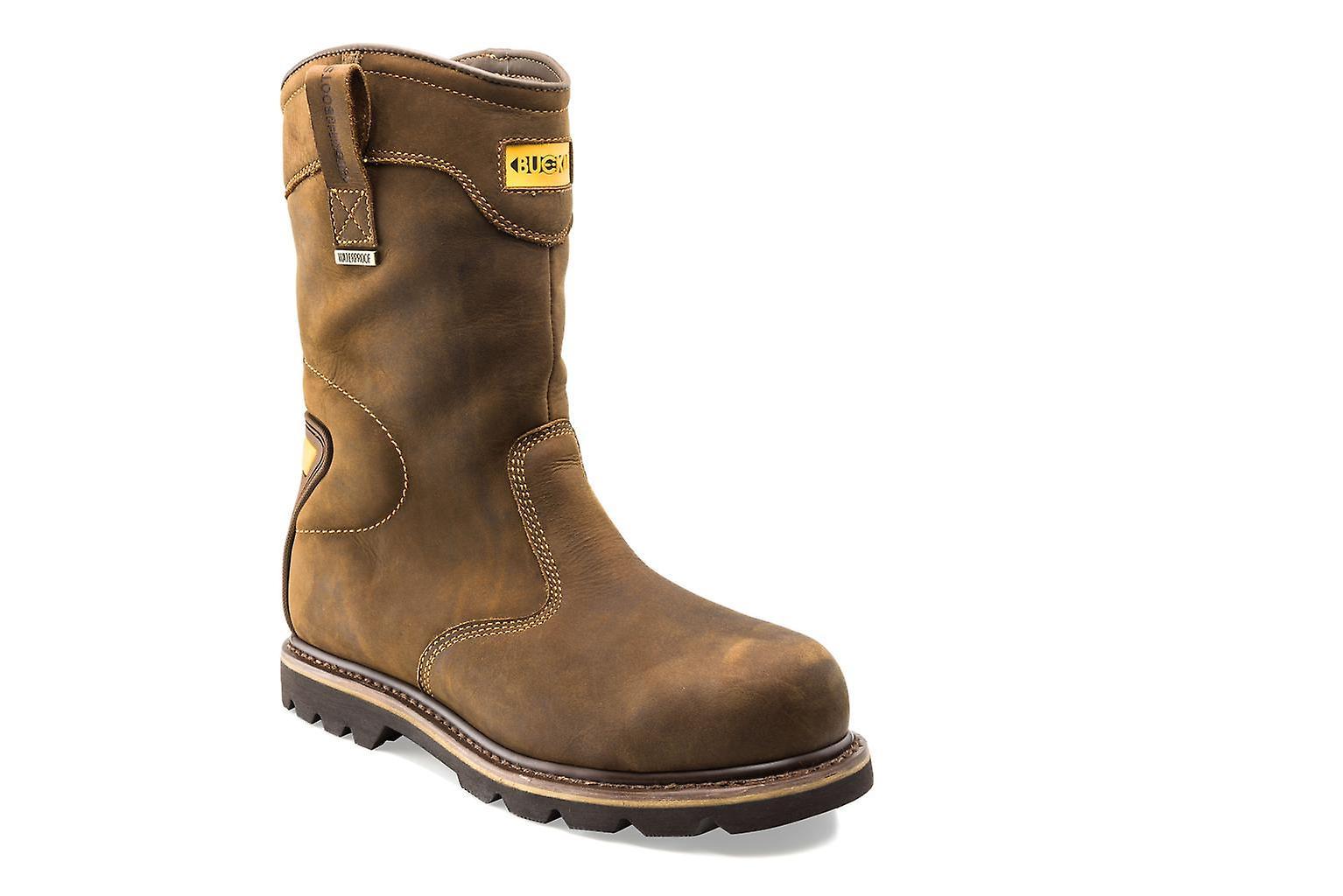 Buckbootz B701smwp Safety Rigger Boots Goodyear Welted Waterproof Buckler Boots Brown 10 Uk | 11 Us | 44 Eu