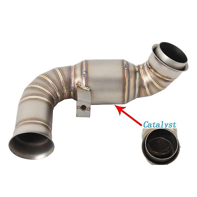 Loerss Motorcycle Moto Exhaust Escape Modify Mid Link Pipe Slip On For Ktm Duke 790 Adventur R Rally Ktm Duke 890 890r With Catalyst Type-B