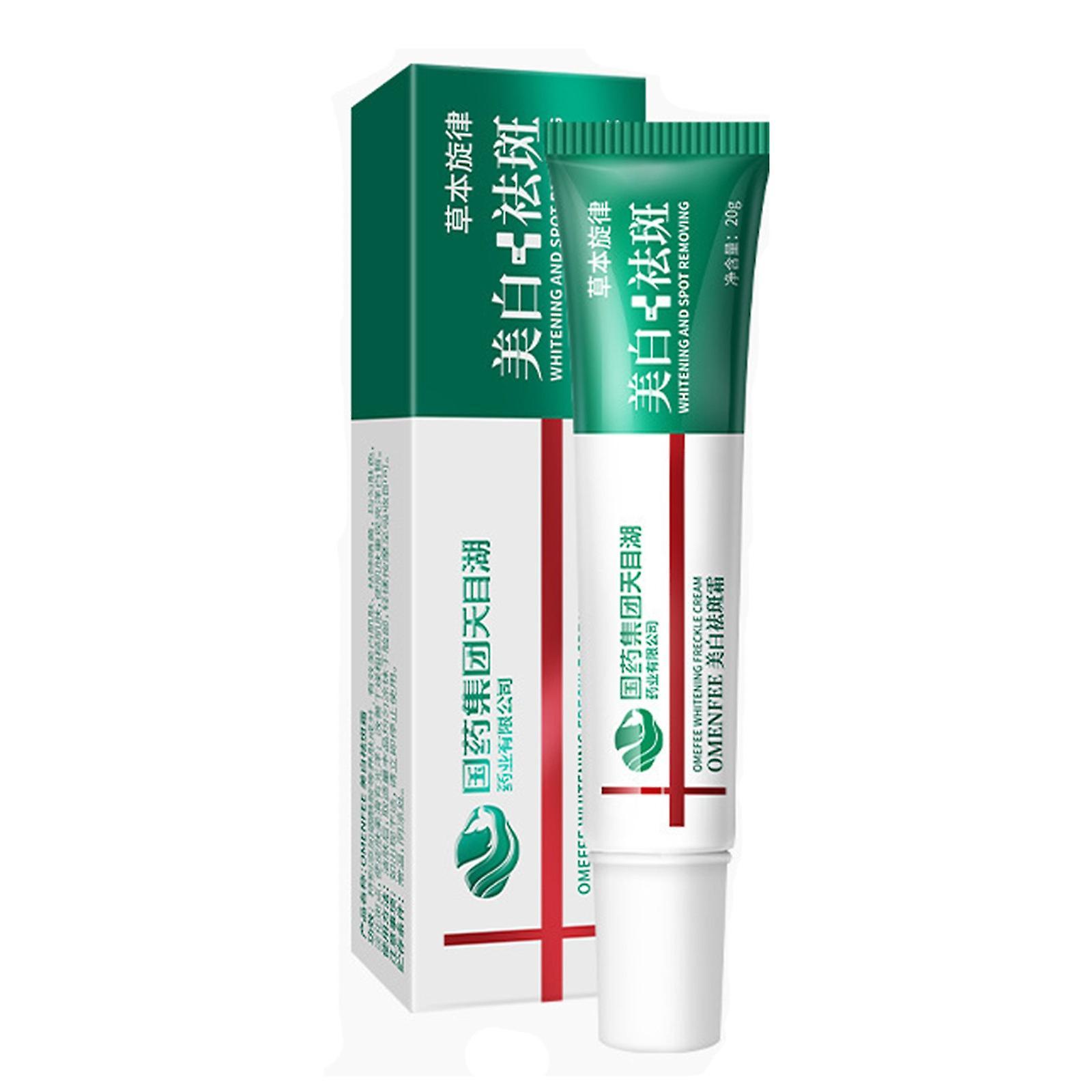 Hefansi Herbal Whitening And Freckle Removal Cream 20g, Lightening Melasma Whitening Cream, Deep Hydration, Narrow Pores