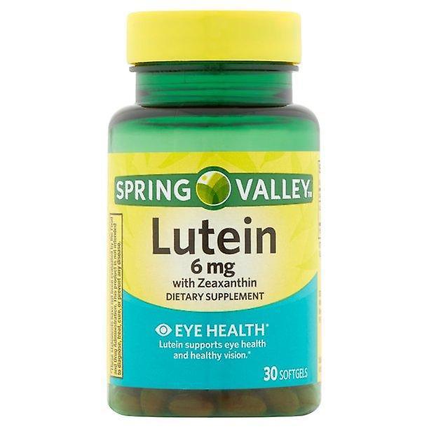 Spring Valley Lutein With Zeaxanthin Softgels, 6 Mg, 30 Count