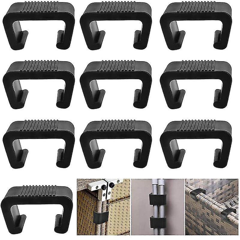 8 Pcs Wicker Furniture Clips Sofa Clips Sofa Alignment Connector Fasteners Clips For Garden Outdoor Couch Patio Furniture (inner Length: 4.3cm) -ZHENV