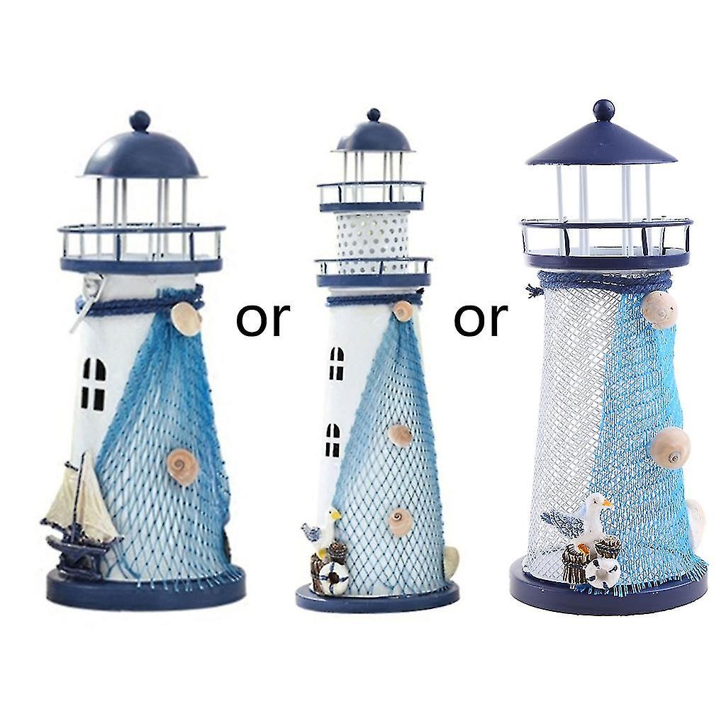 Bean Lighthouse with Color Changing LED Light Battery Powered Lighthouse Lamp Medium