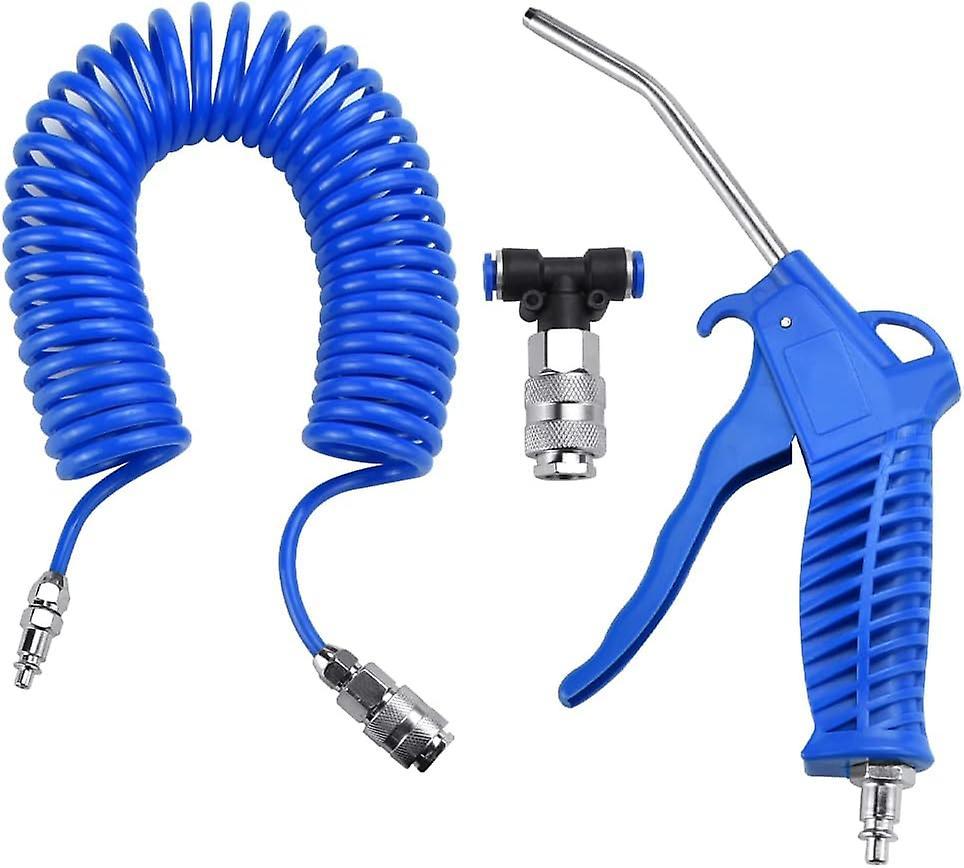 Xpba Air Blow Gun With 5m Spiral Compressed Air Hose, Compressed Air Blow Gun Truck B