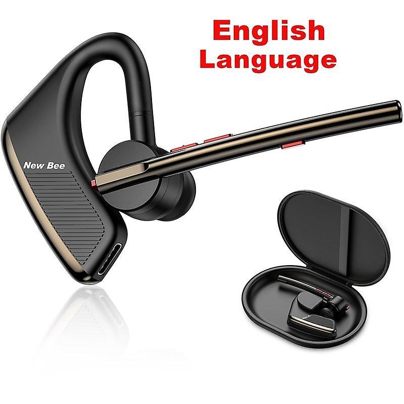 Earphone New Bee M50 Bluetooth Headset Earphones 24 Hrs Talk Time 5.2 Wireless Headphones With Dual Mic Cvc8.0 Hands-free Earpiece Headphones & Hea...