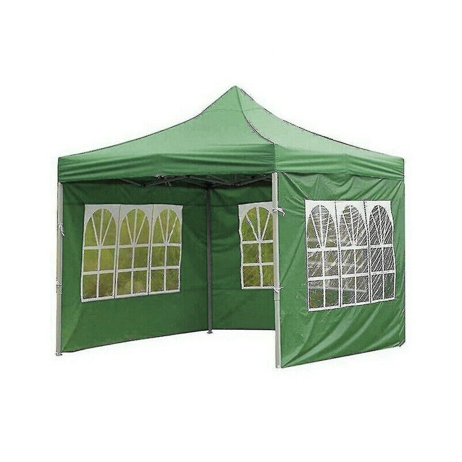 Bxs Garden Oxford Gazebo Marquee - Collapsible, Waterproof, Outdoor Tent Green 12*2M