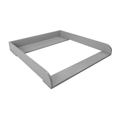 Puckdaddy Changing Mat Elias 80x78x10cm Changing Mat Wood In Grey Suitable For IKEA Malm Chests Of Drawers