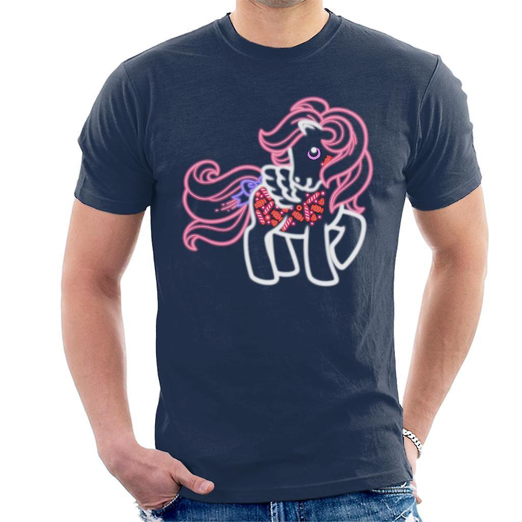 My Little Pony Neon Sweetie Men's T-Shirt Navy Blue Medium