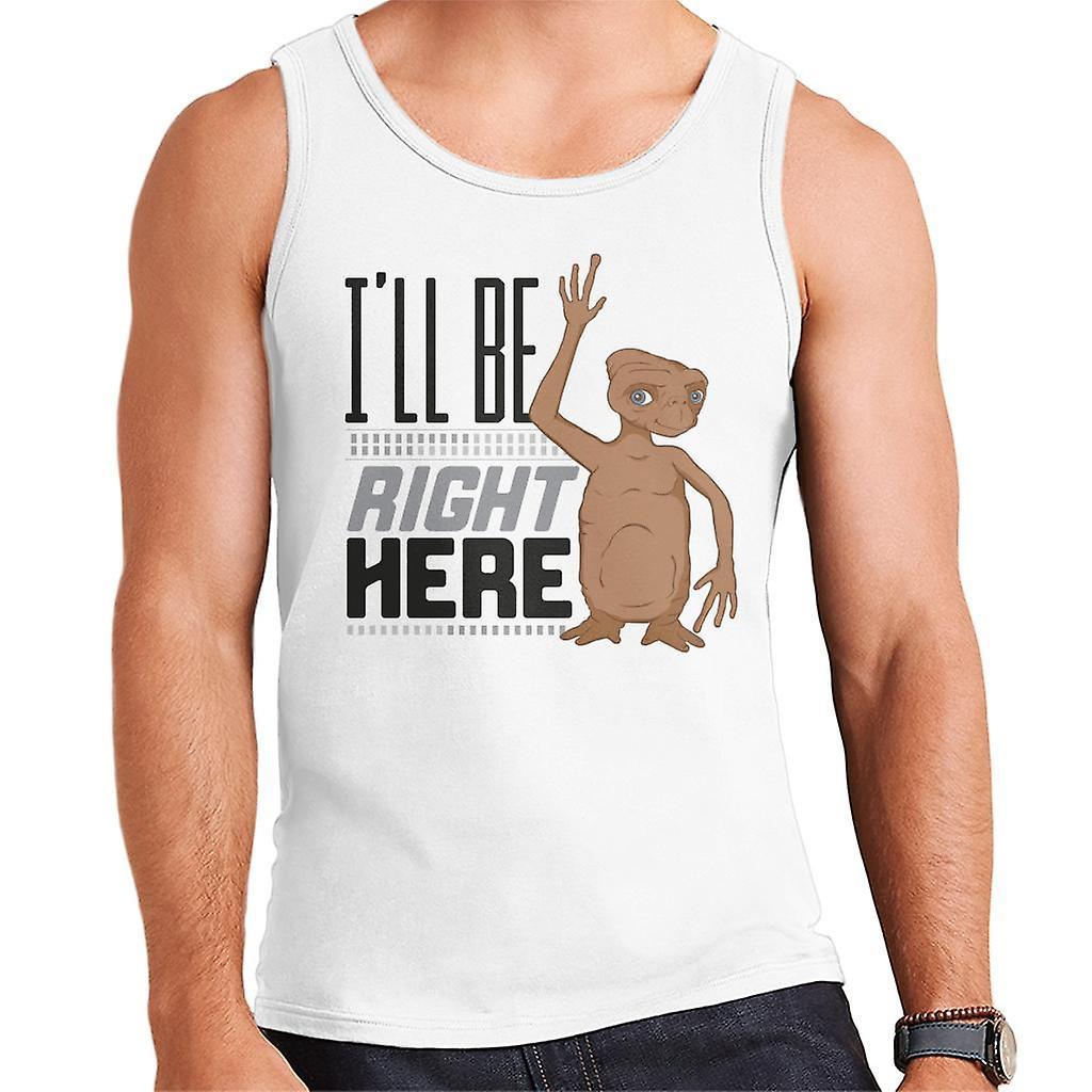 E.T. E.T. Ill Be Right Here Men's Vest White XX-Large