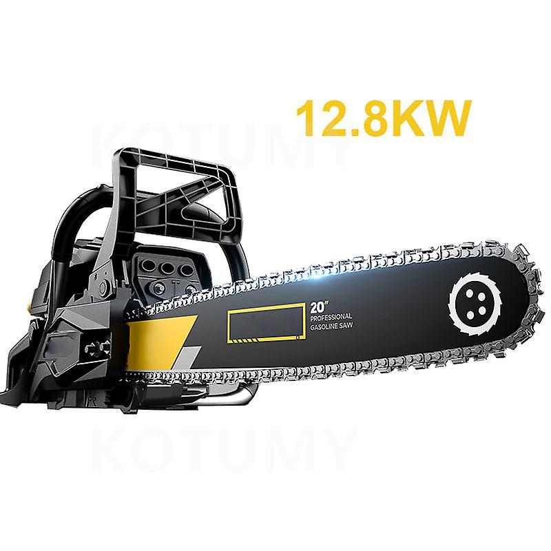 mickcara 12.8Kw German Chain Saw Gasoline High-power Logging Chainsaw Arboriculture Cutting Hine Household Portable 2pcs chains