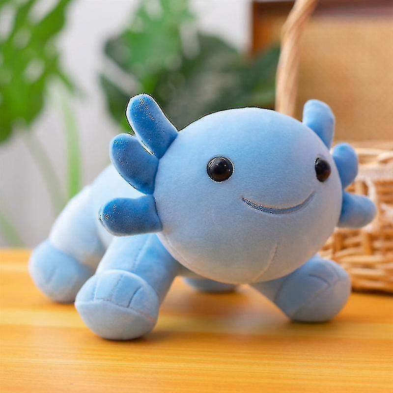 Cryin 30cm Cute Stand Axolotl Stuffed Animal Plush Toy Pillow Doll Kids Birthday Gift Blue 10 cm