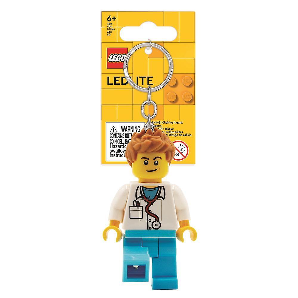 LEGO Male Doctor Minifigure Iconic Key Light (Keyring / Keychain)