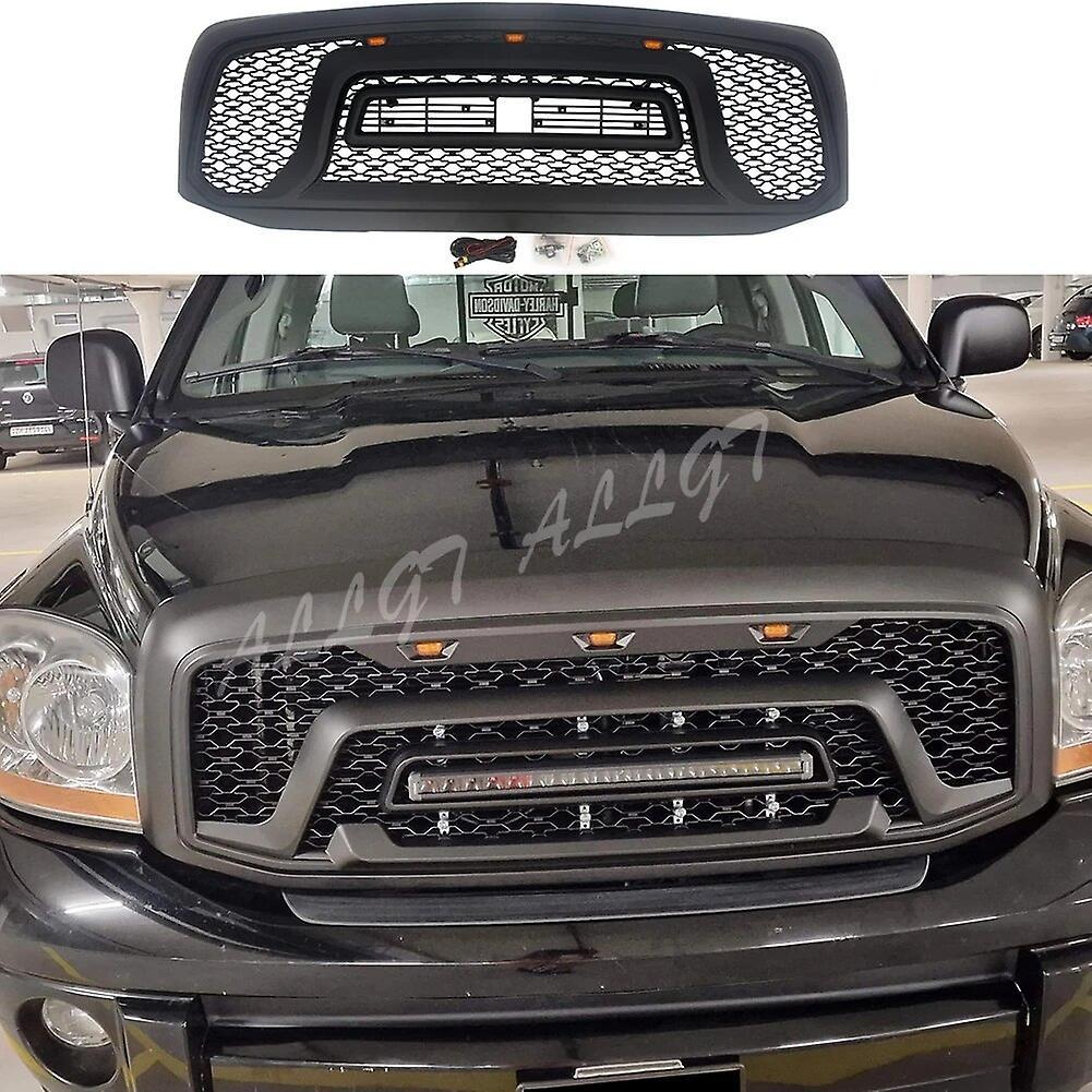 Sanxing Car Front Racing Honeycomb Bumper Upper Hood Grilles For Dodge Ram 1500 2006 2007 2008