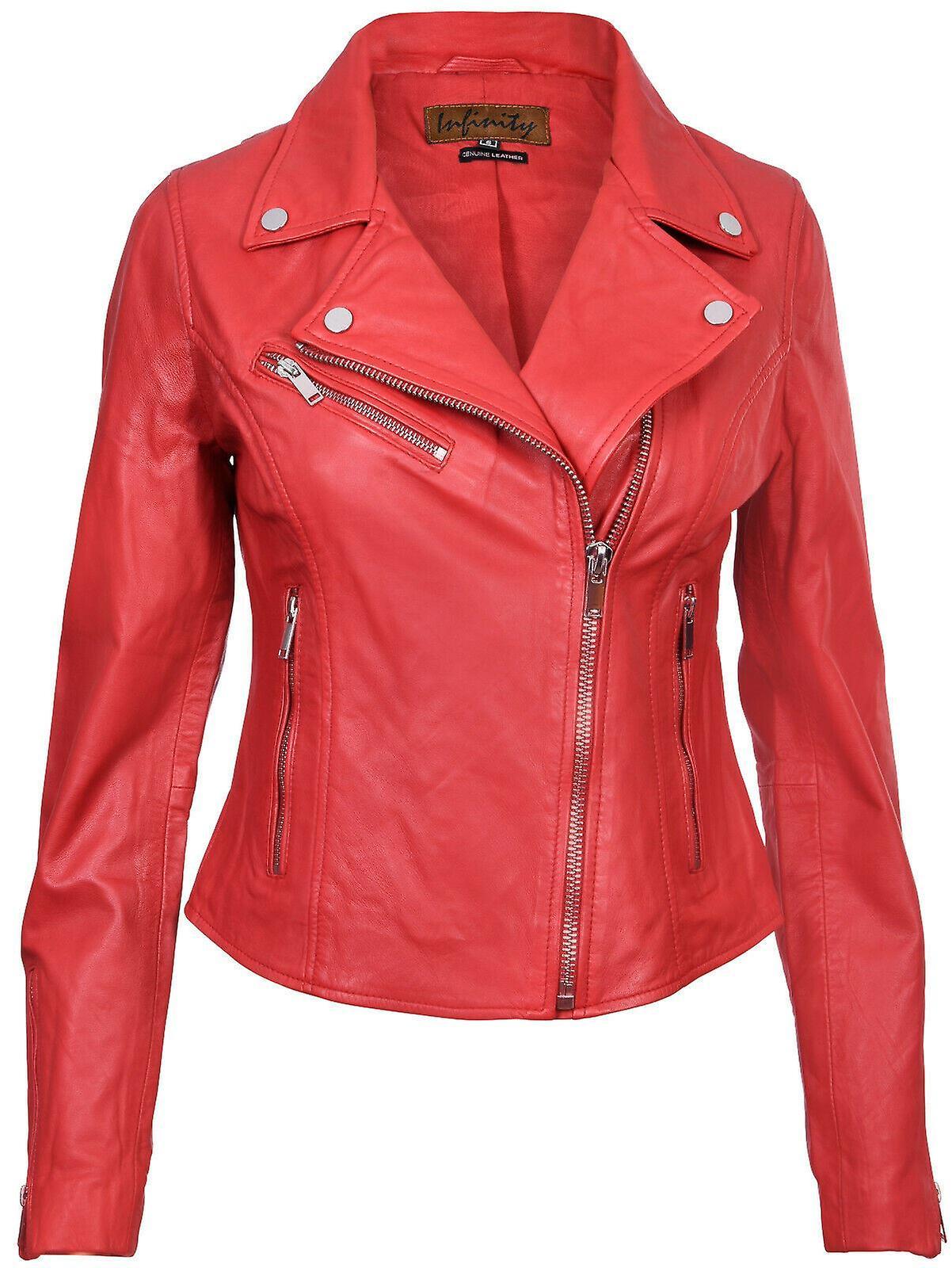 Leather Classic Biker Brando Jacket-Baku