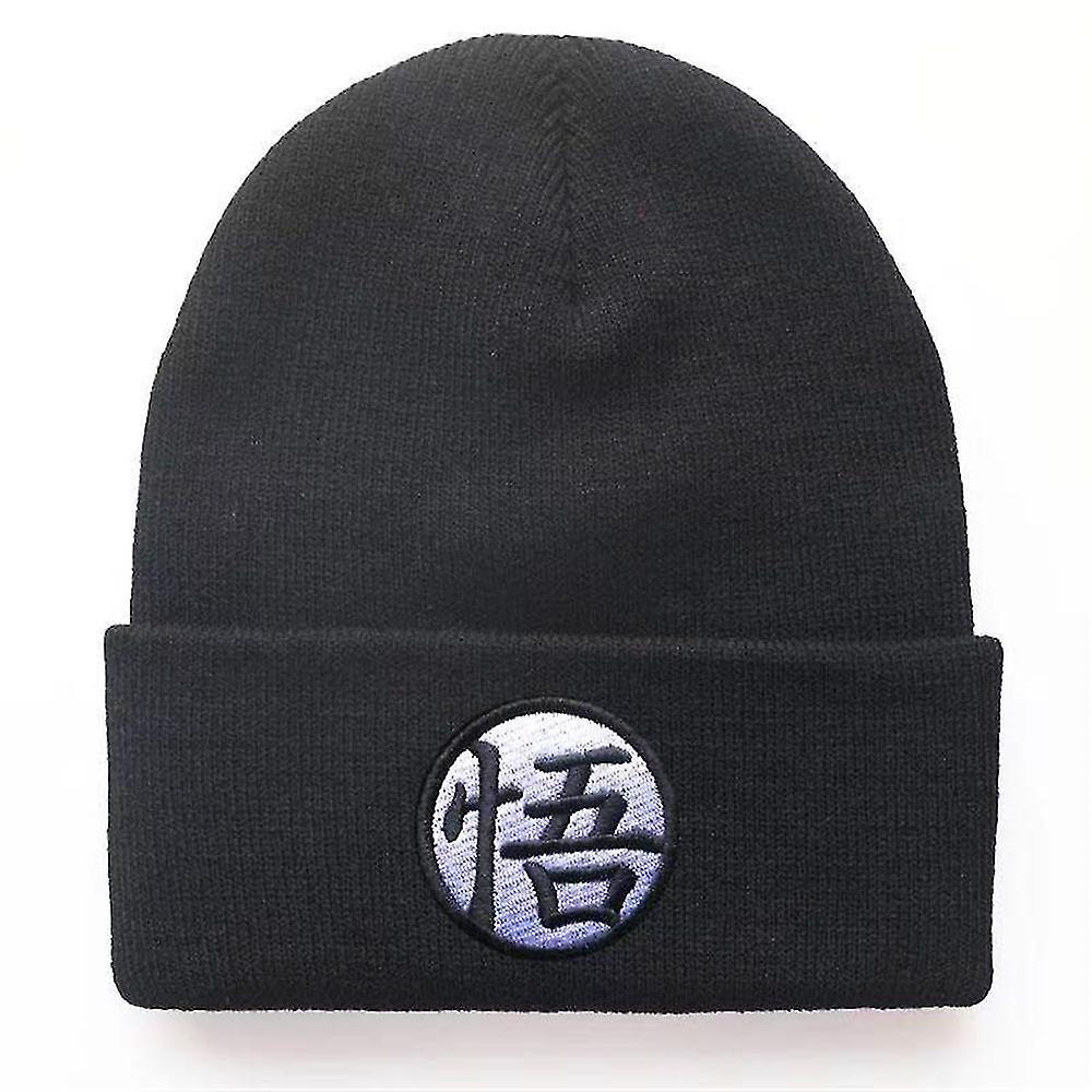 Sfygv Dragon Ball Z Goku Pattern Beanies Hat For Men Women Unisex Winter Cuffed Hat Soft Warm Knitted Beanies Cap Black