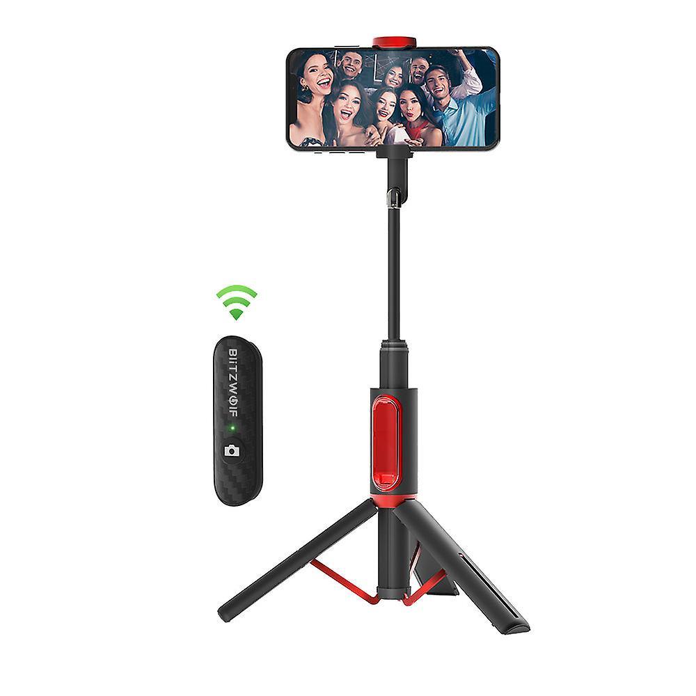 GreenZech All in one portable bluetooth selfie stick Black