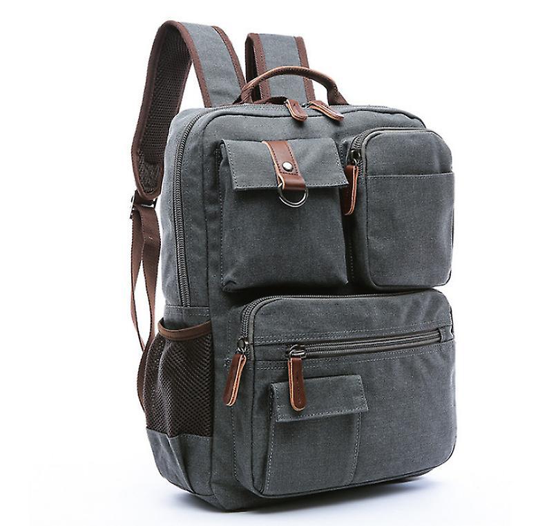 The Brands Market Men's outdoor canvas business bag Gray