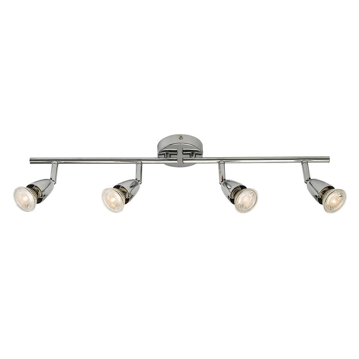 Endon Lighting Amalfi Adjustable 4 Light Spotlight Chrome, GU10