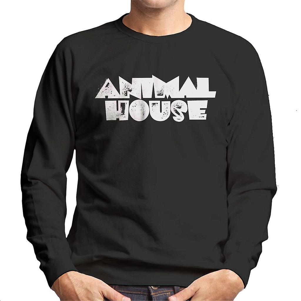 Animal House White Logo Men's Sweatshirt Black XX-Large