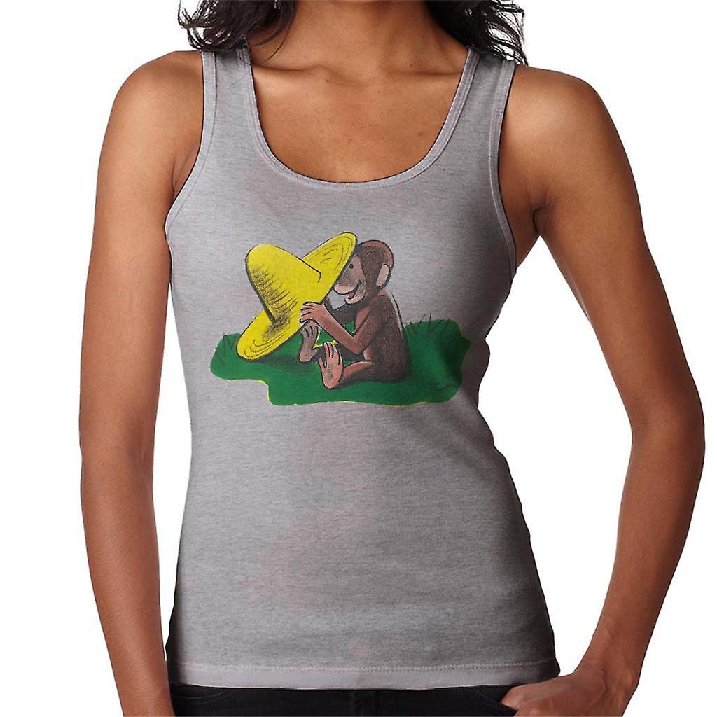 Curious George Yellow Hat Women's Vest Heather Grey XX-Large