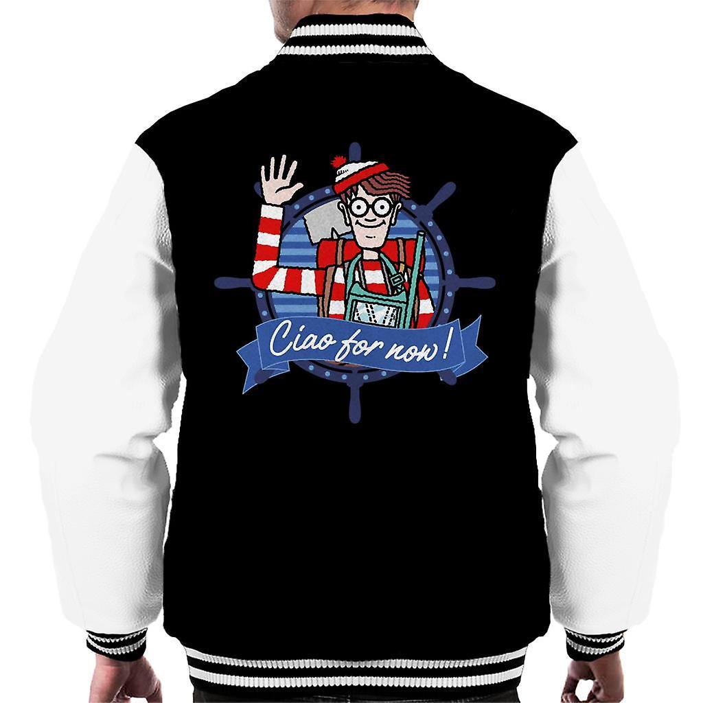 Wheres Wally Where's Wally Ciao For Now Men's Varsity Jacket Black/White Large