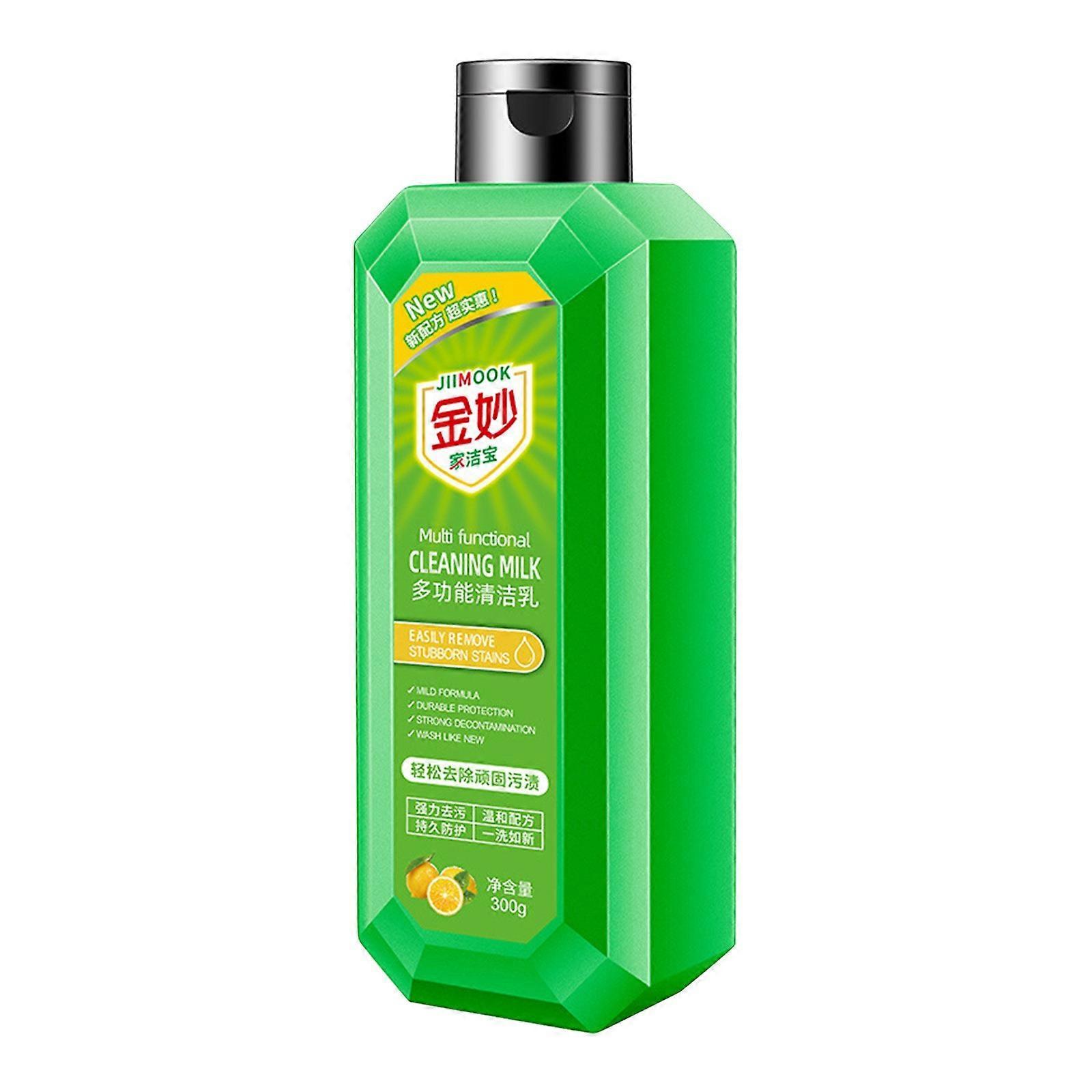 unbrand Multi Functional Cleaning Milk For Household Kitchen To Heavy Oil Stains Strong Oil Scale Multi-purpose Cleaner 300ml Green