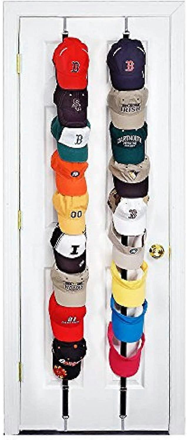 Kensty 2 Pack Cap Rack,holds Up To 16 Caps For Baseball Hats,ball Caps Holder