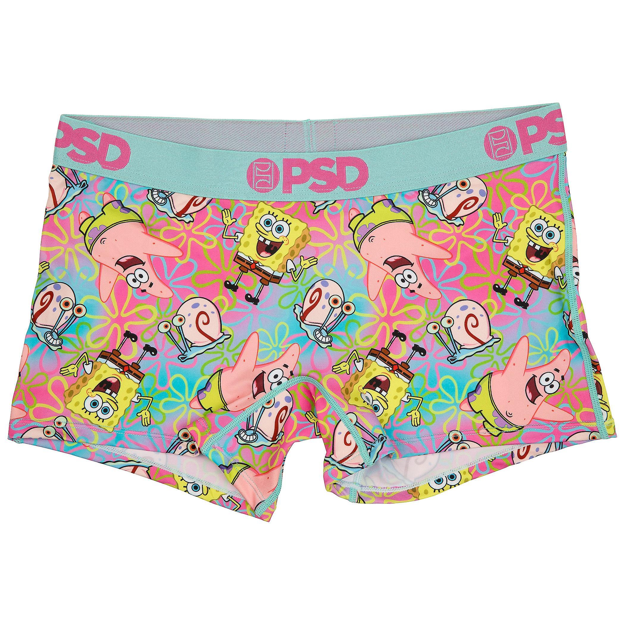 Tv Shows SpongeBob SquarePants Tropical Sherbet PSD Boy Shorts Underwear Multi-Color Medium