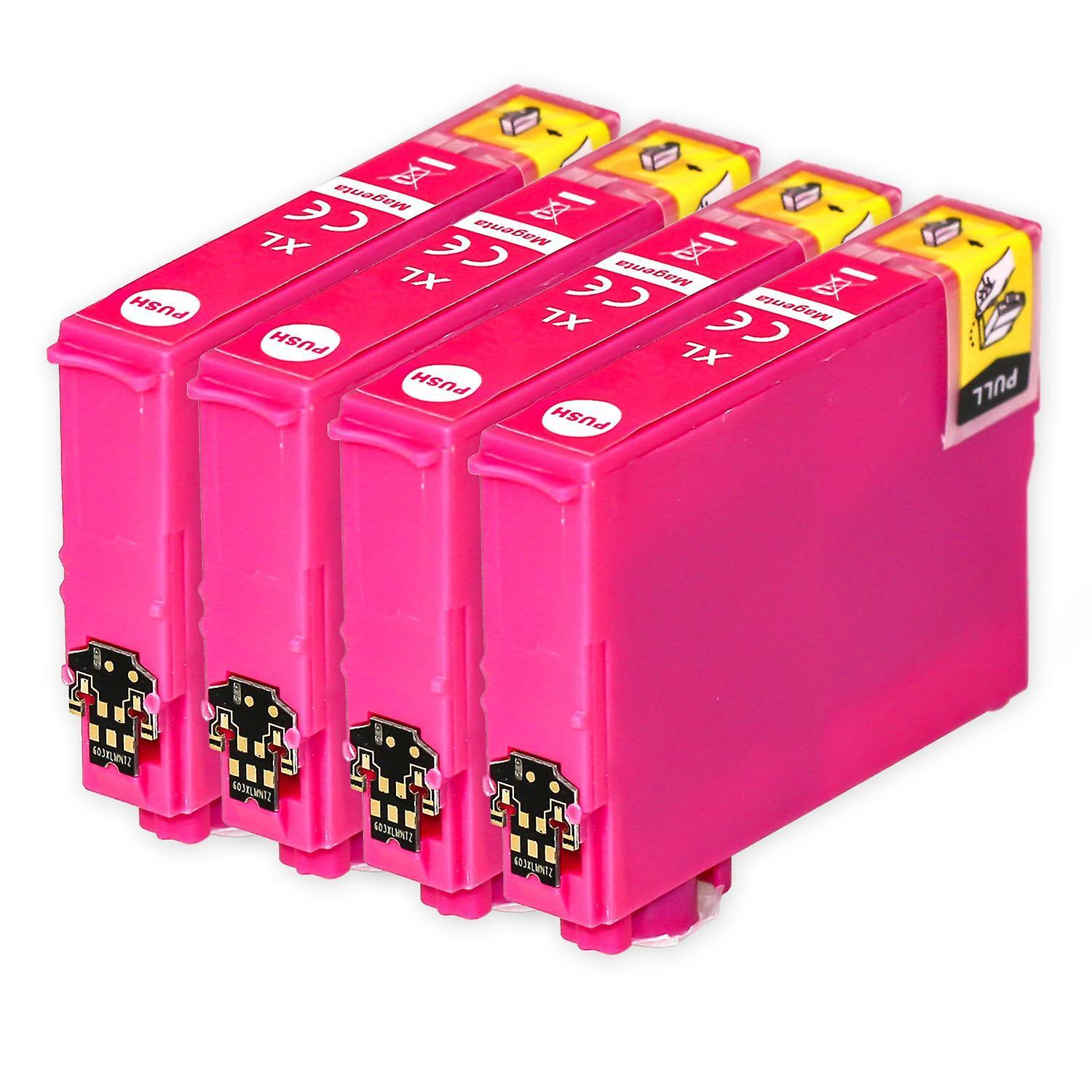 4 Magenta Ink Cartridges to replace Epson 603XLM Compatible/non-OEM from Go Inks