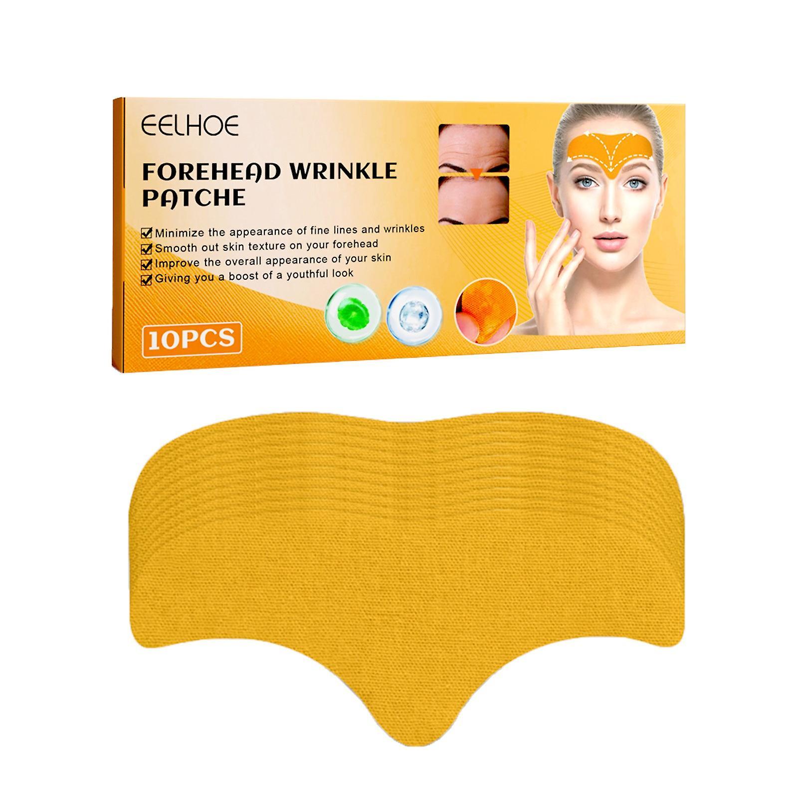 Fruushop Forehead Wrinkle Patche10-Pack Forehead Wrinkle Facial Patch, Wrinkle Patch With Hydrolyzed Collagen, Natural Ingredients, Smooths Fine Li...