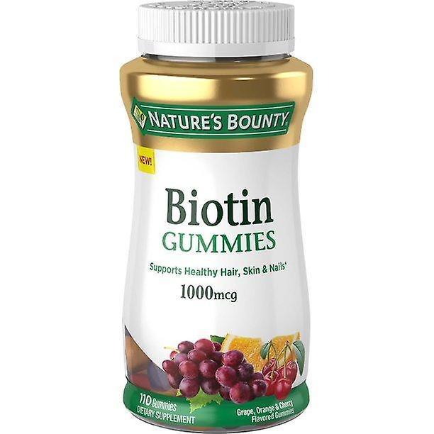 Natures Bounty Nature's Bounty Biotin Gummies, Multi-flavored, 1000 Mcg, 110 Ct