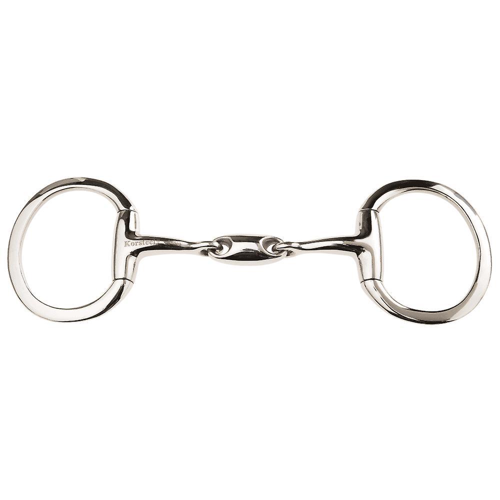 Korsteel Jp Korsteel Stainless Steel Oval Link Eggbutt Snaffle Bit 5"