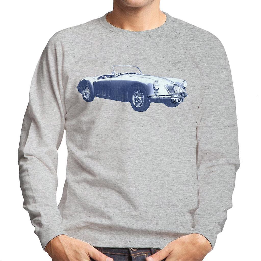 MG MGA 1962 British Motor Heritage Men's Sweatshirt Heather Grey XX-Large