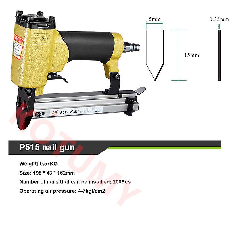 mickcara Air Stapler Picture Frame Nailer Manual Staple P515 Hm515 V1015 Pneumatic Nail Angle Gun