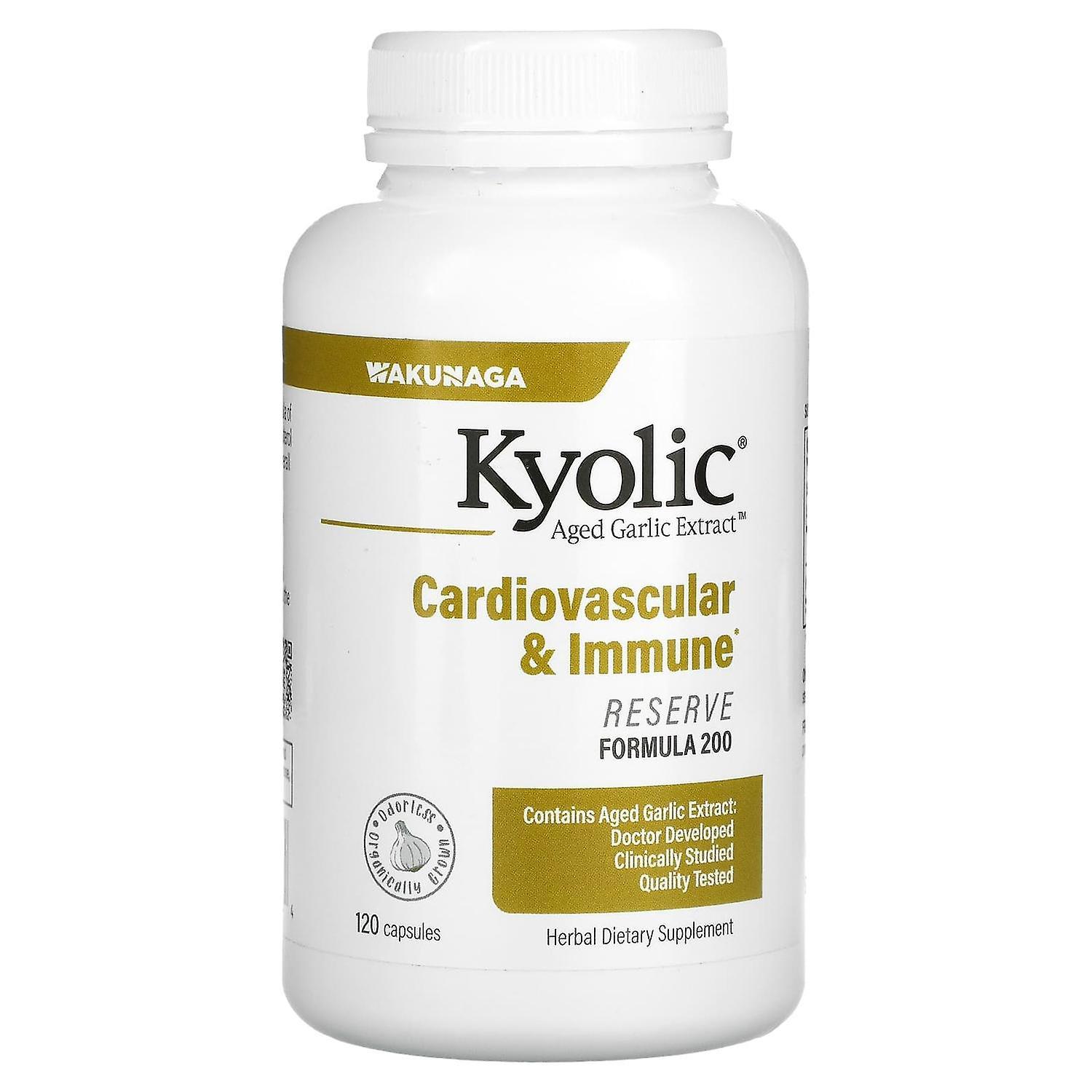 Kyolic, Aged Garlic Extract, Cardiovascular & Immune, 120 Capsules