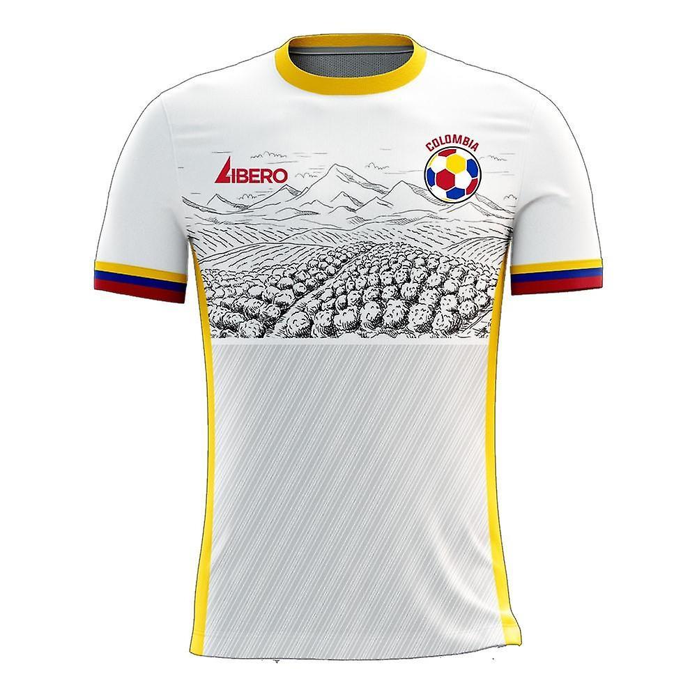 Libero Sportswear Colombia 2024-2025 Away Concept Football Kit (Libero) White 4XL