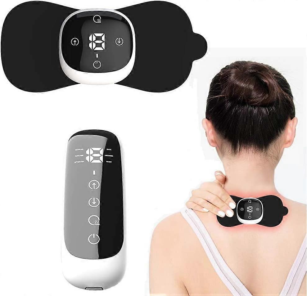 Ersam Wireless TENS Machine for Pain Relief TENS Unit Heated Rechargeable Muscle Stimulator EMS Massage