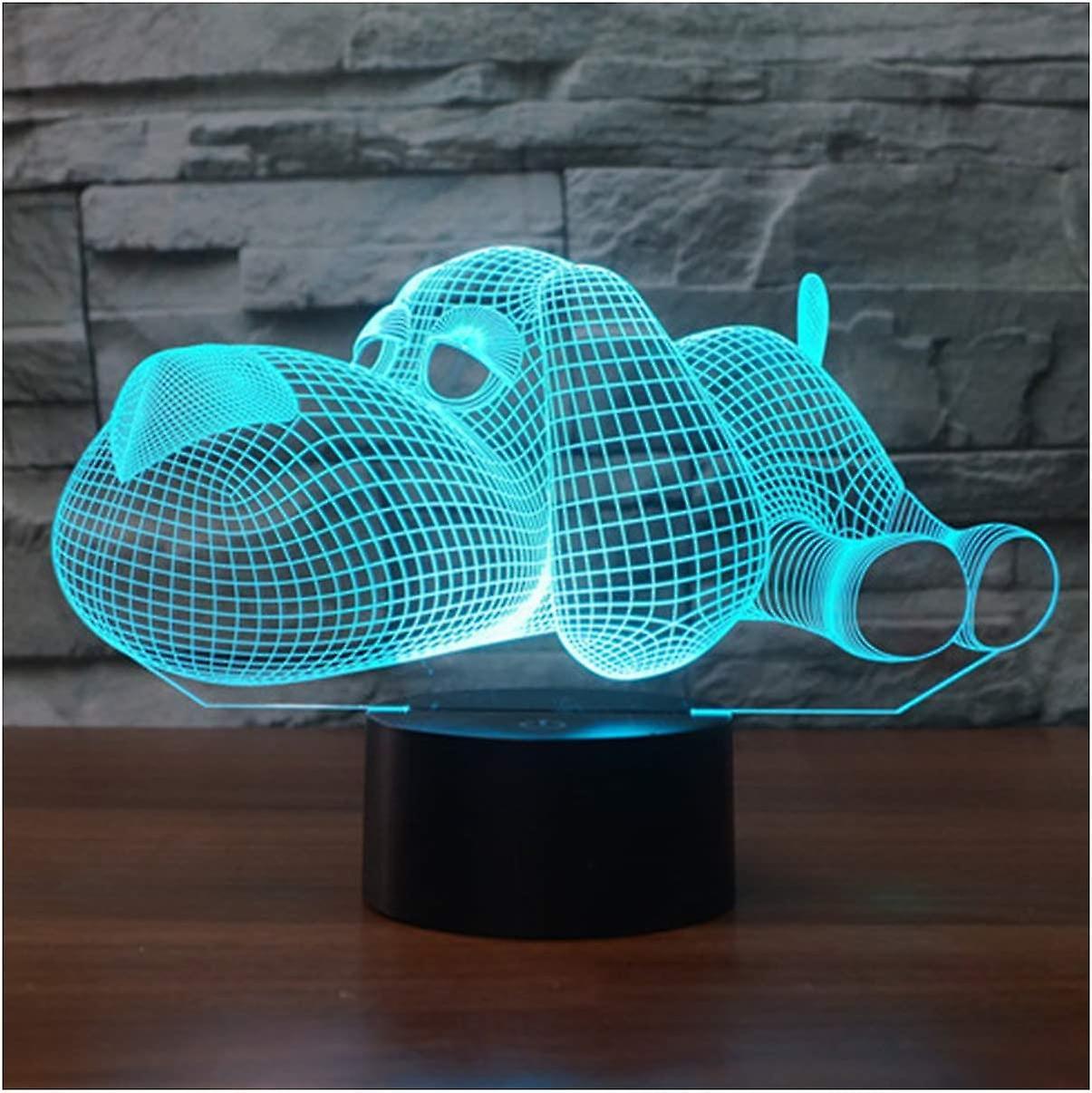 Nirvana 3d Illusion Lamp Led Night Light, 3d Optical Illusion Lamps Table Lamp Night Lights 7 Colors Touch Switch Desk Lamp With Usb Cable 150cm Night