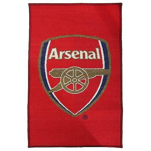 Arsenal FC Official Printed Football Crest Rug/Floor Mat Red One Size