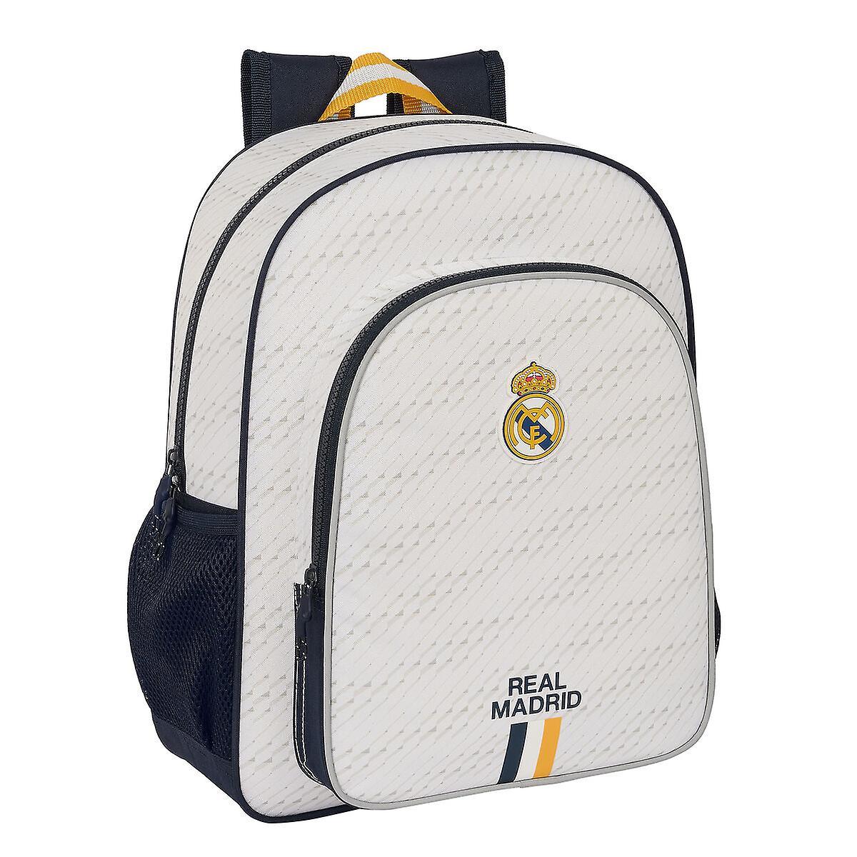 Real Madrid C.F. School Bag Real Madrid C.F. White 32 X 38 X 12 cm