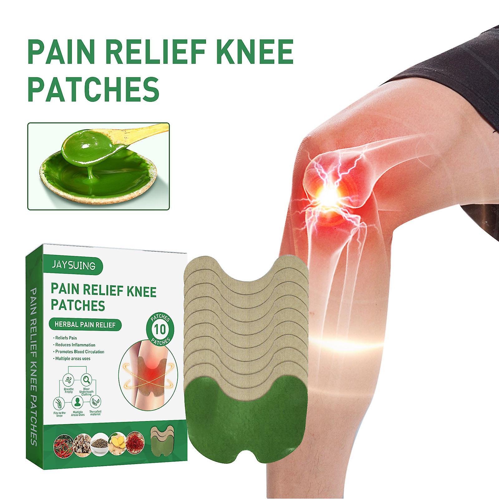 Kakanwo Knee Pain Relief, Wormwood Knee Patch, Thermal Patch for Back Pain, Neck Pain And Shoulder Pain Relief Green One Size