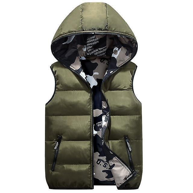 Slowmoose Camouflage Vest Jacket Outerwear Army Green 11