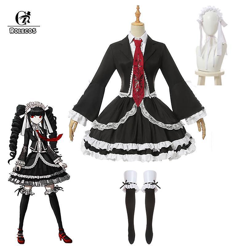 Redkid Danganronpa Celestia Ludenberg Cosplay Costume Cosplay Game Danganronpa Costume School Uniform Women Halloween Full Set S-Celestia Ludenberg