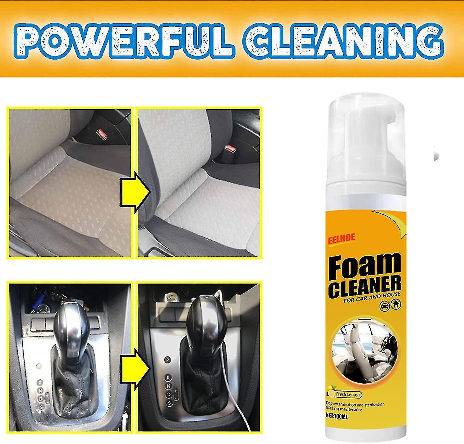 Tianzun Car Restoring Foam Cleaner Spray, Multipurpose Car Seat Upholstery Strong Stain Remover For Car, Kitchen 100ml