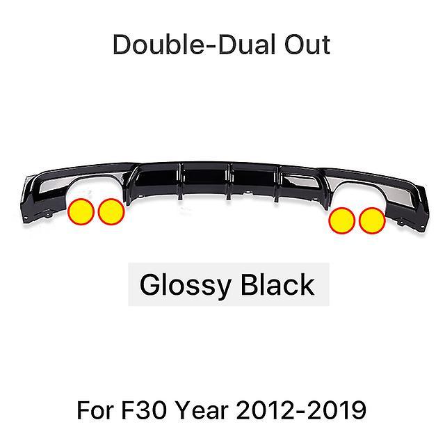 Auto Parts For Bmw 3 Series F30 F31 M Tech M Performance Rear Diffuser M3 Diffusor Gloss Black Carbon Fiber Look Sport Accessory  2012-2019 Double ...