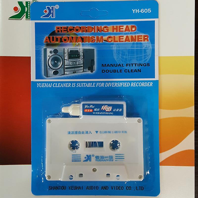 Unbrand Audio Cassette Head Cleaner & Demagnetizer For Car Home Cassette Players White