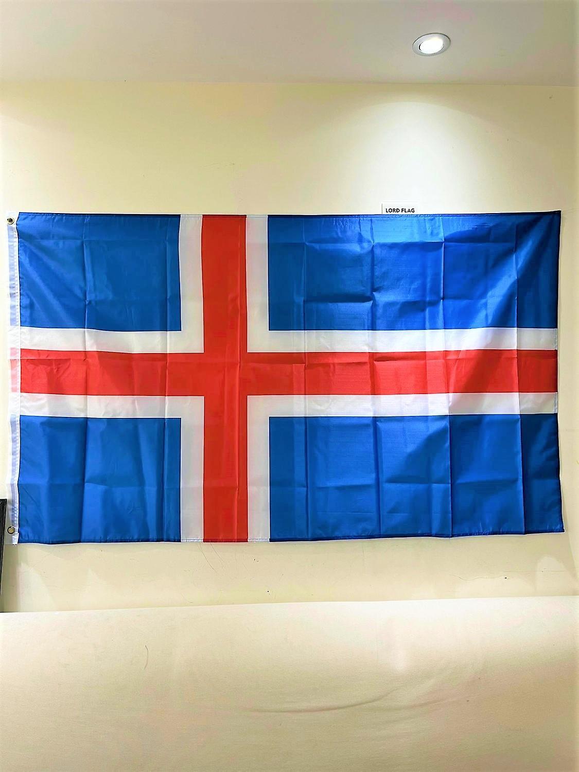 Scitoo Lord flag  90x150cm Iceland National Flag 3x5FT red cross is isl iceland Blue Icelandic flag Banner 90 x 150cm